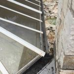 cleaned gutters on a house